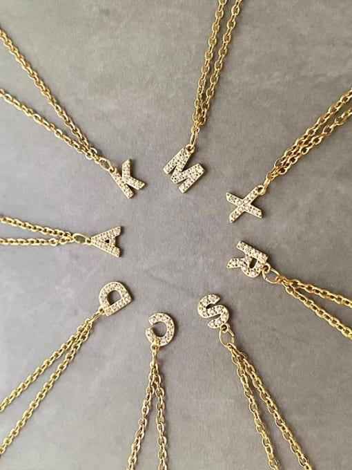 GOLDEN INITIAL A NECKLACE