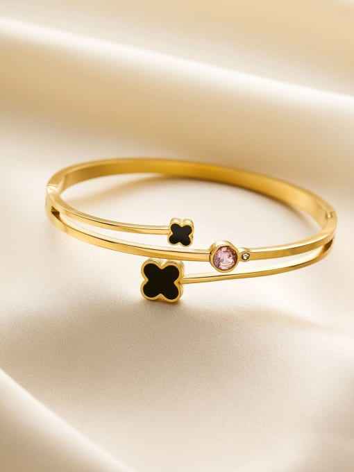 LUXEQA ELEMENT CLOVER BANGLE