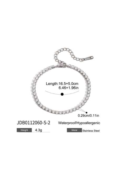 Tennis Bracelet-Stainless Steel