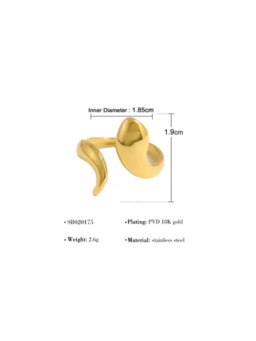 Golden Snake Minimalist Band Ring