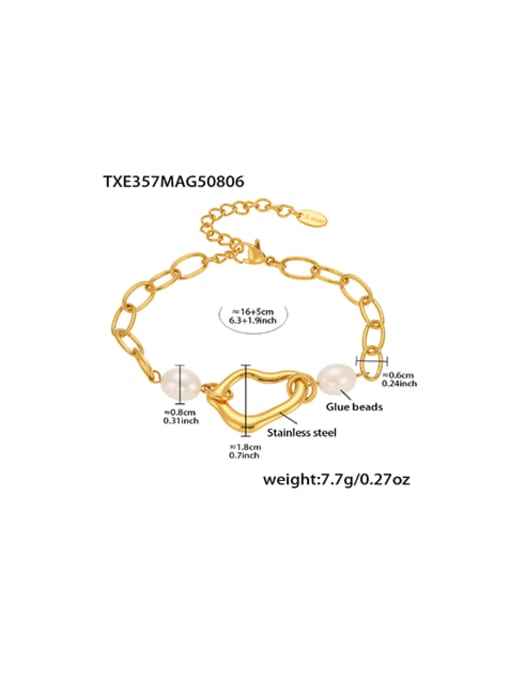 LUXEQA PEARL LOVE BRACELET