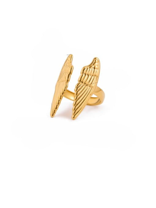 Golden Wing Hip-Hop Band Ring