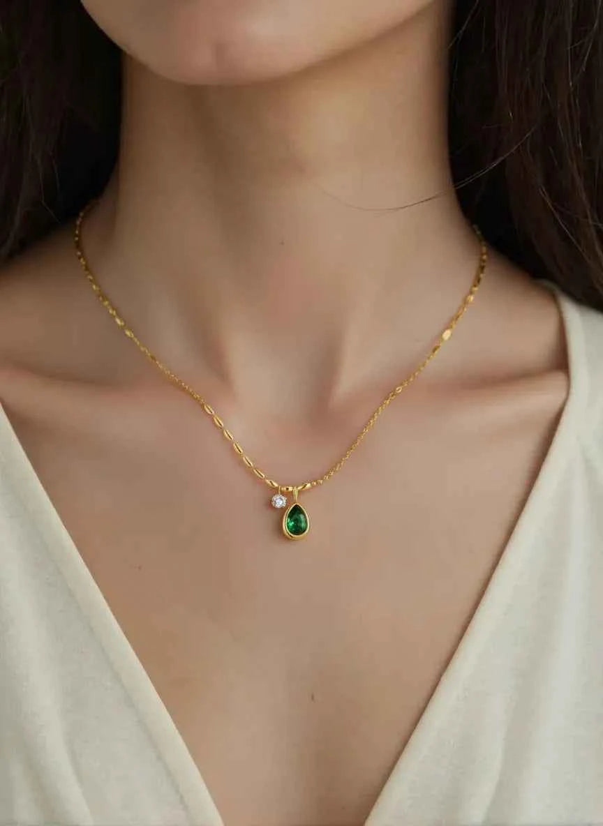 EVERGREEN DROP NECKLACE