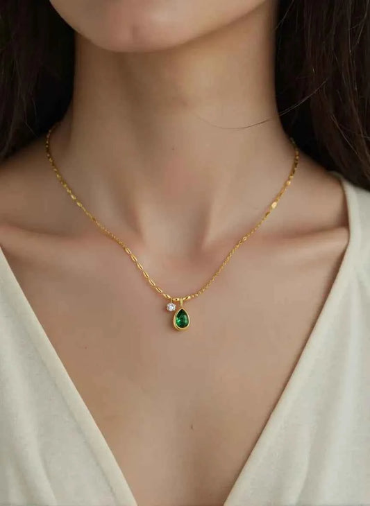 EVERGREEN DROP NECKLACE