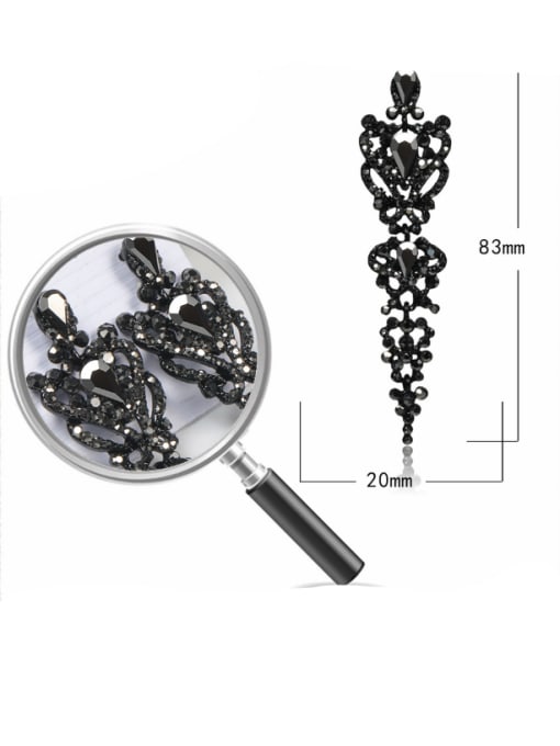 Vintage Black Drop Earrings