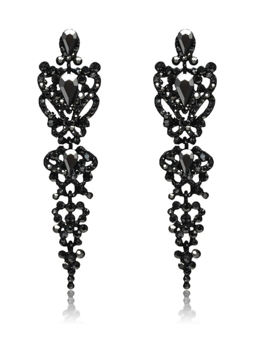 Vintage Black Drop Earrings