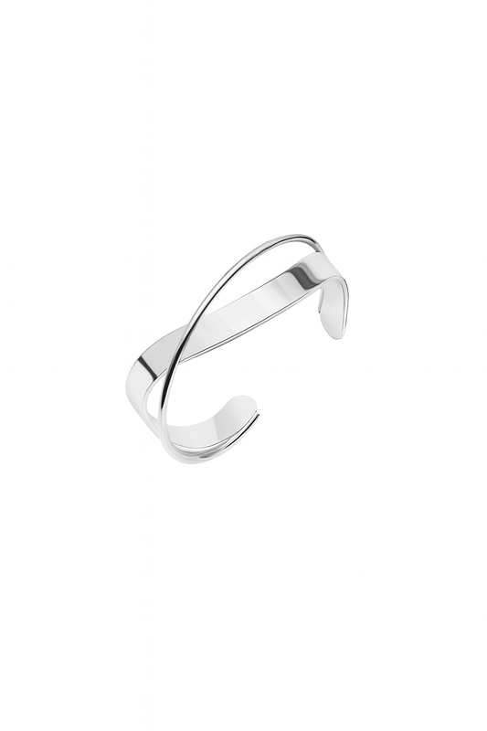 Silver Crossover Bangle