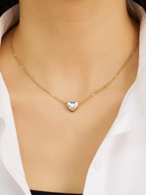 Heart Crystal Pendant Necklace