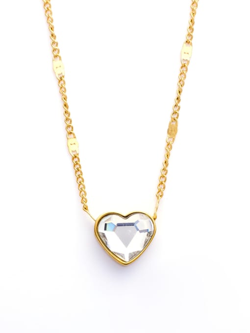 Heart Crystal Pendant Necklace