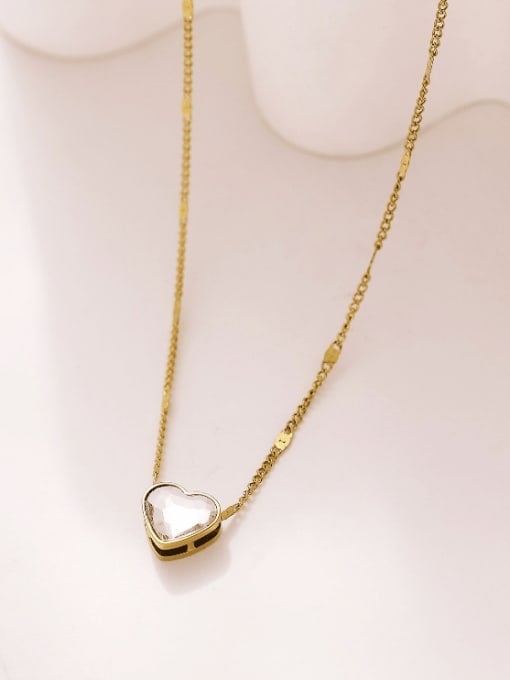Heart Crystal Pendant Necklace