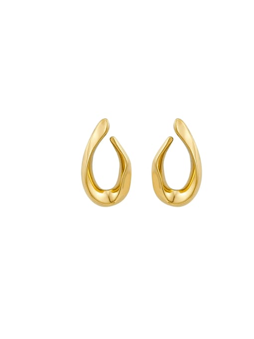 Geometric Minimalist Huggie Earring