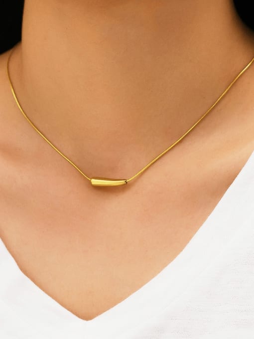 Minimalist Gold Bar Necklace