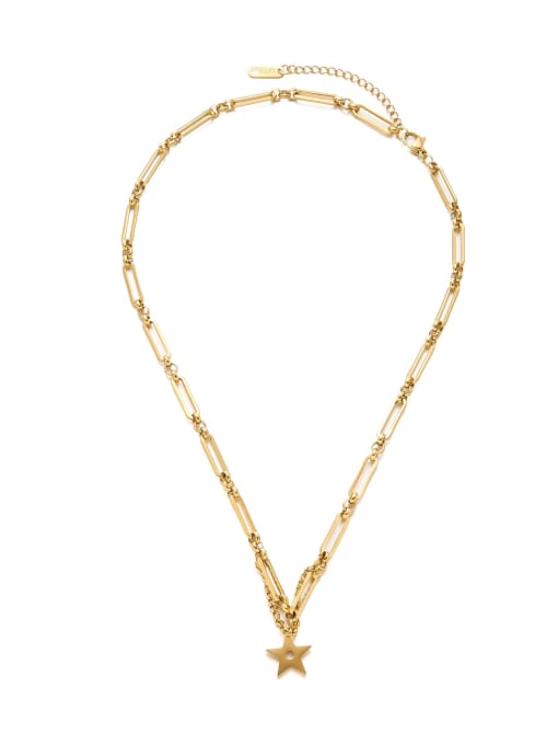 Pentagram Multi Strand Necklace