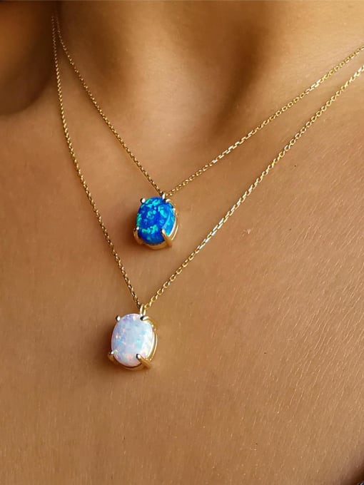 Opal  Dainty Necklace