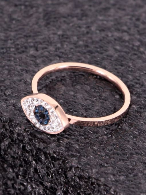 Evil Eye Zirconia Dainty Ring