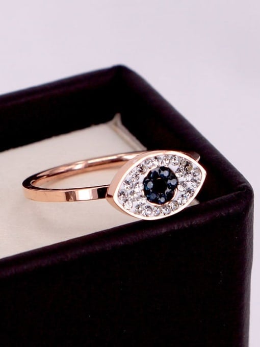 Evil Eye Zirconia Dainty Ring