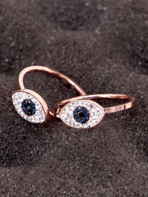 Evil Eye Zirconia Dainty Ring