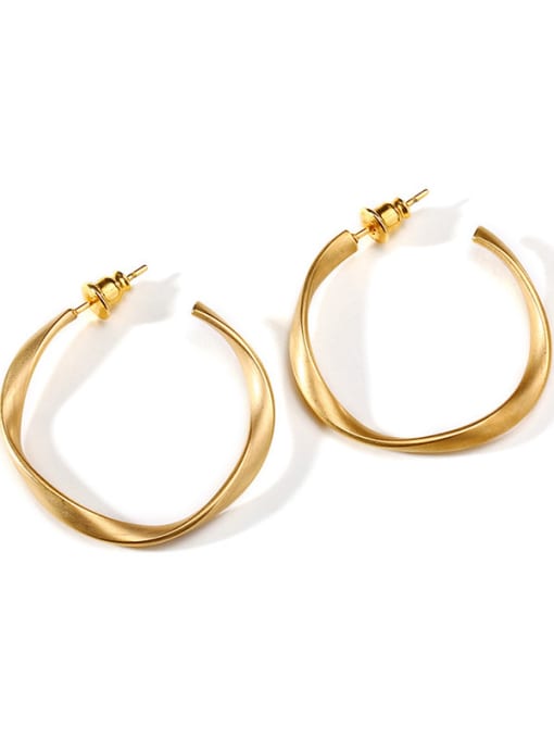Organic Hoop Earrings