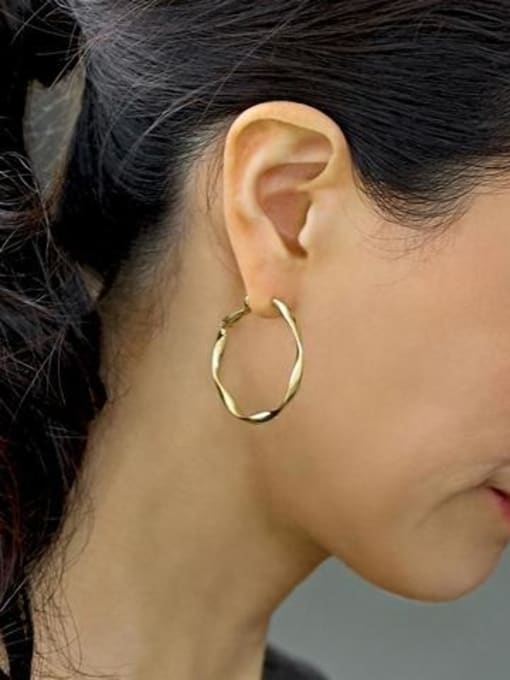 Organic Hoop Earrings