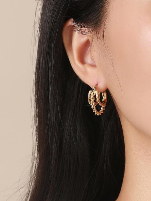 Twisted Rope Hoop Earrings