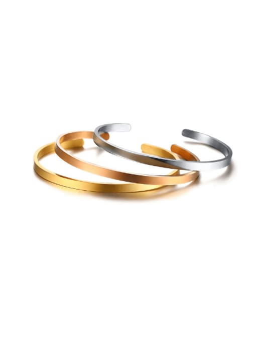 Minimalist Rose Gold Bangle