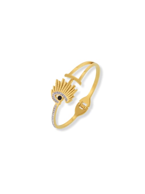 Evil Eye Dainty Cuff Bangle