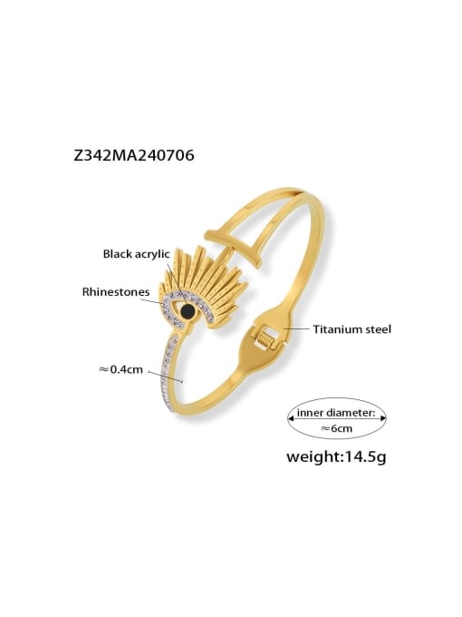 Evil Eye Dainty Cuff Bangle