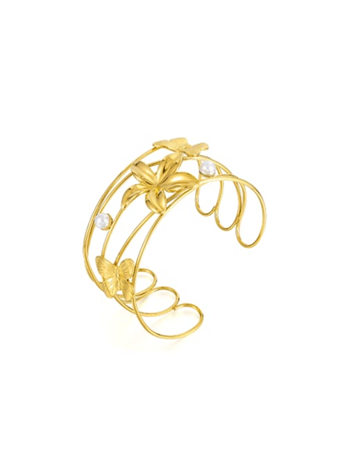 Pearl Flower Bangle