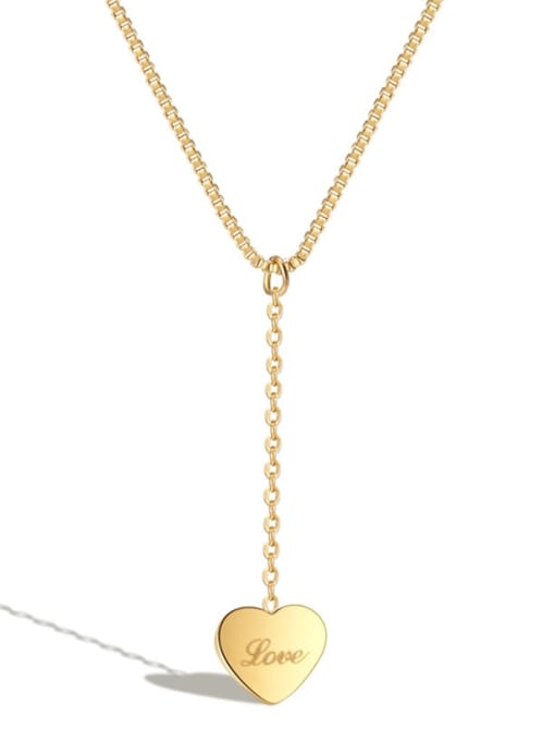 Love Heart Drop Necklace
