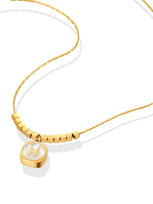 H Initial Pendant Necklace