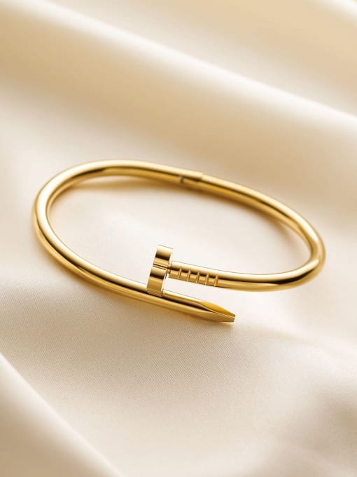 Irregular Nail Trend Band Bangle