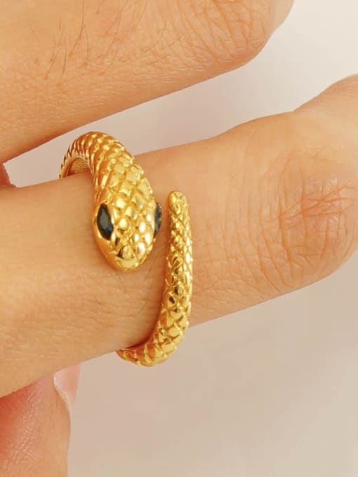 Golden Snake Vintage Band Ring