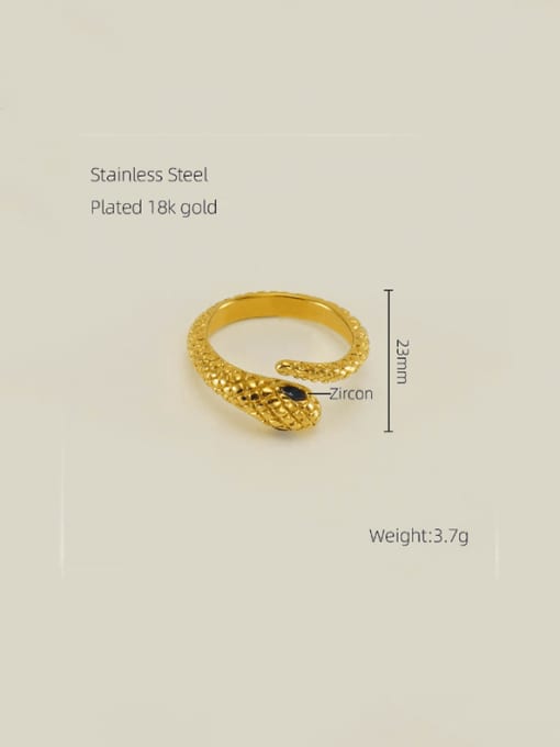 Golden Snake Vintage Band Ring