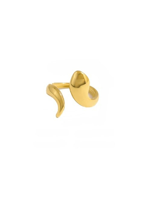 Golden Snake Minimalist Band Ring