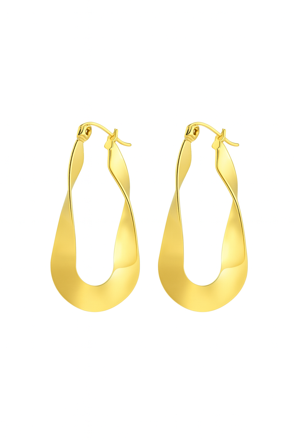 Teardrop Huggie Earrings