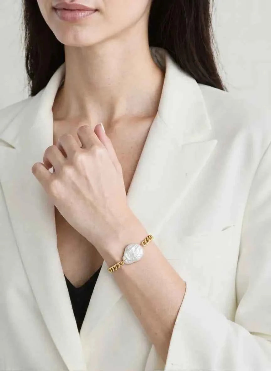 LUNA LINK PEARL BRACELET