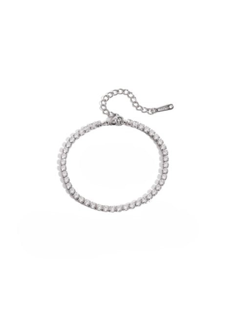 Tennis Bracelet-Stainless Steel