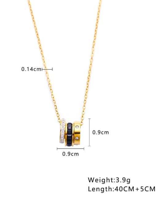 Geometric Circle Pendant Necklace