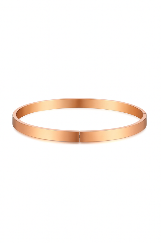 Minimalist Rose Gold Bangle